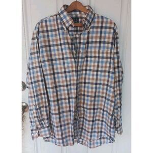 Jos A Bank Shirt Medium Executive Collection Button Down Gingham Check